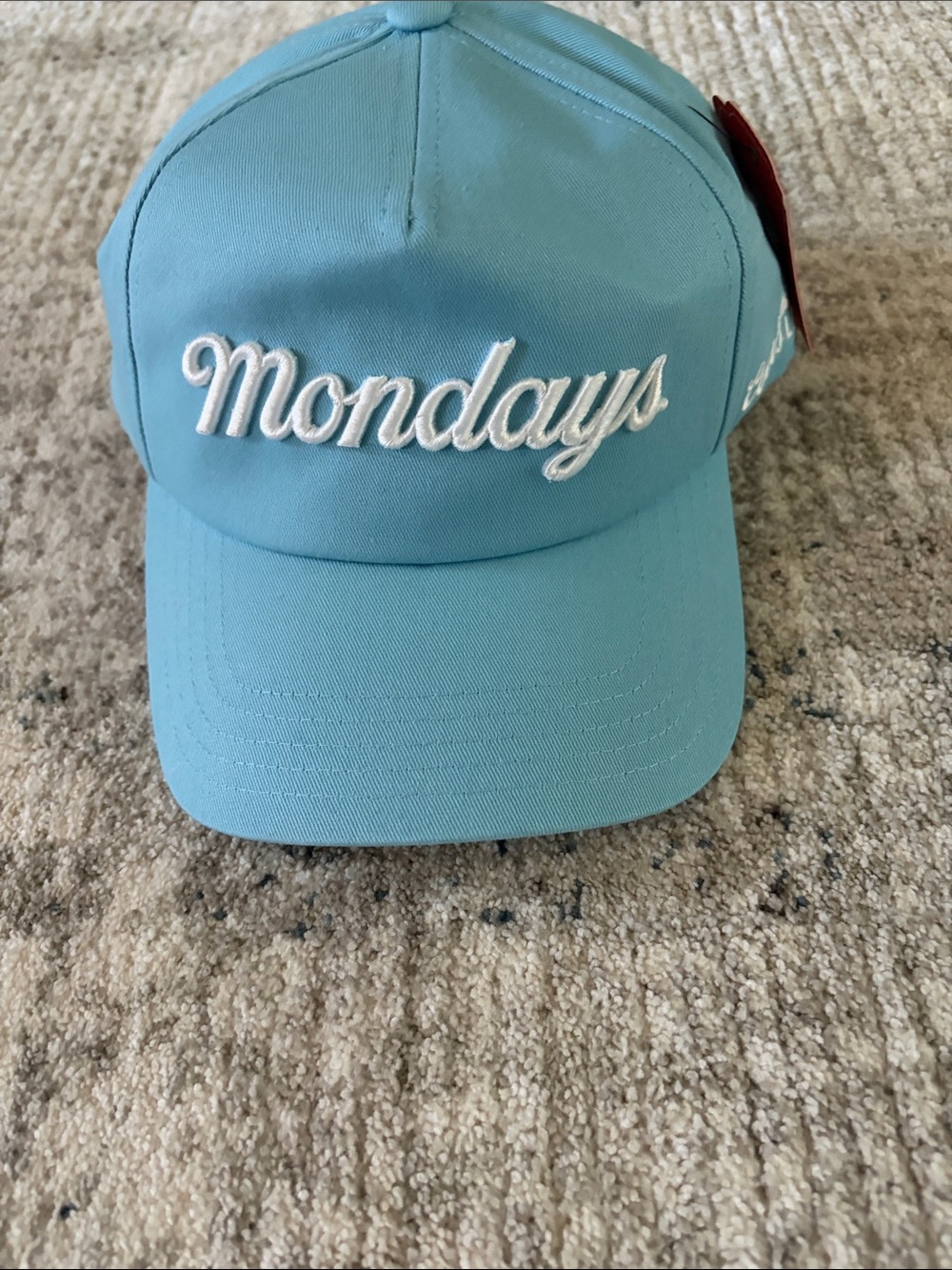 American Needle Light Blue 'Mondays' Embroidered Baseball Cap